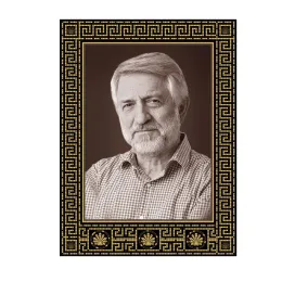 Изготовление в СПб фотографии на стекле на памятник с греческим орнаментом №170 В