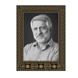 Изготовление в СПб фотографии на стекле на памятник с греческим орнаментом №170 В
